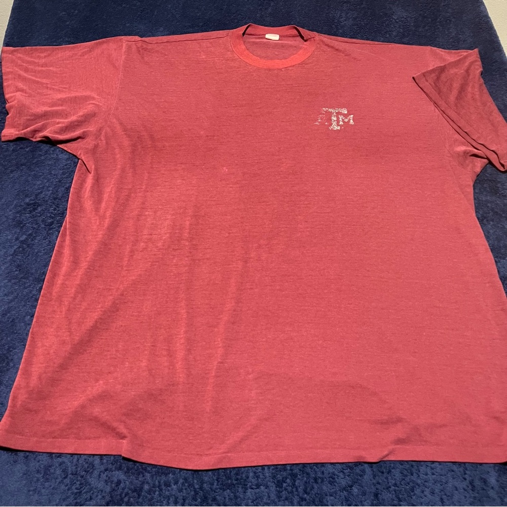 Vintage Texas A&M Aggies Get Marooned Shirt One Size Red Single Stitch USA Made